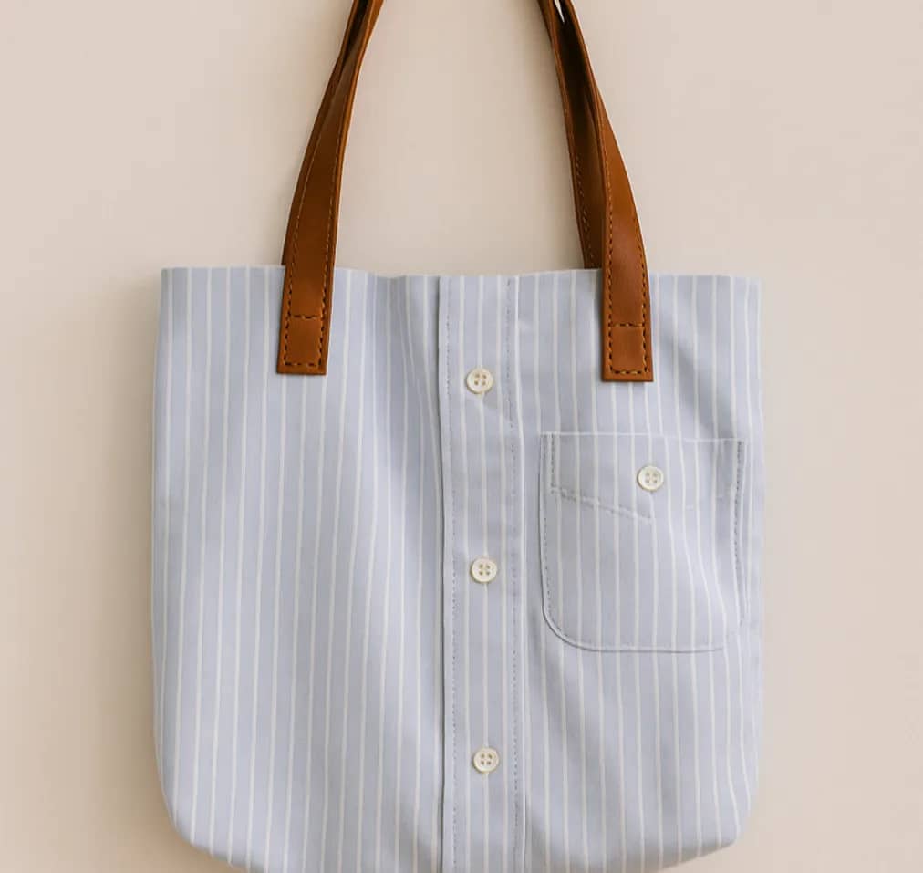 Upcycling-Tasche aus einem alten Hemd